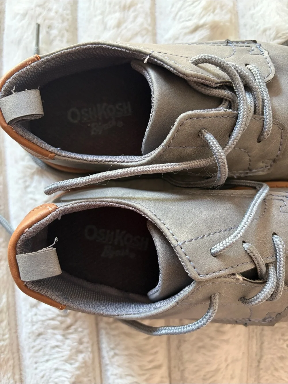 Kids Osh Kosh Grey Casual Lace-Up Shoes - 11